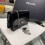 Prada Brushed leather shoulder bag