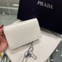 Prada Brushed leather shoulder bag