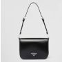 Prada Brushed leather shoulder bag