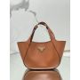 Prada medium leather tote bag