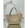 Prada medium leather tote bag