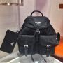 Prada Re-Nylon medium backpack with pouch