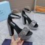 Prada Satin platform sandals with crystals , 35-41