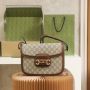 Gucci Horsebit 1955 GG Small Shoulder Bag 