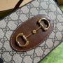 Gucci Horsebit 1955 GG Small Shoulder Bag 