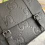 Gucci GG leather Messenger