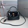 Balenciaga Rodeo Mini Handbag Crocodile Embossed - Black