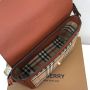 Burberry Check and Leather Note Bag