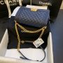 Medium Boy Chanel Handbag  in Lambskin 