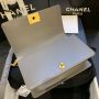 Medium Boy Chanel Handbag  in Lambskin 