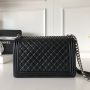 Large Boy Chanel Handbag  in Lambskin 