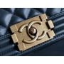 Large Boy Chanel Handbag  in Lambskin 