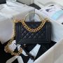 Small Boy Chanel Flap Bag with Handle 