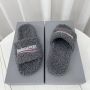 Balenciaga Shearling Slippers