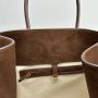 The Row Soft Margaux 17 Bag in Suede