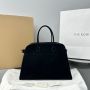 The Row Soft Margaux 17 Bag in Suede