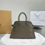 The Row Soft Margaux 15 Bag in leather-Grey