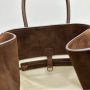 The Row Soft Margaux 15 Bag in Suede