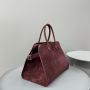 The Row Soft Margaux 15 Bag in Suede