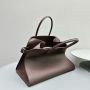 The Row Soft Margaux 15 Bag in leather