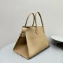 The Row Soft Margaux 15 Bag in leather-Taupe