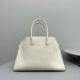 The Row Soft Margaux 15 Bag in leather-White