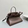 The Row Soft Margaux 12 Bag in leather